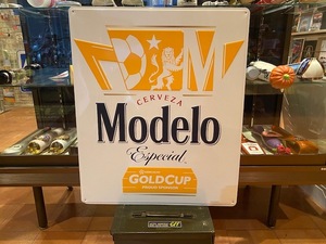 アメリカ雑貨 看板 スチールサイン TIN SIGN Modelo モデーロ E16ガレージ インテリア カリフォルニア ロサンゼルス チカーノ