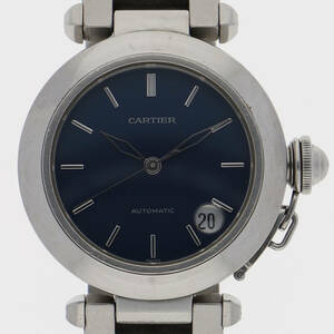 CARTIER カルティエ 2324 パシャドゥ ネイビーダイヤル SS 自動巻き メンズ 【122894】