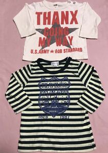 ★eaB★anyFAM★Ｔシャツ★80★中古★エニファム オンワード べべ ロンＴ BeBe