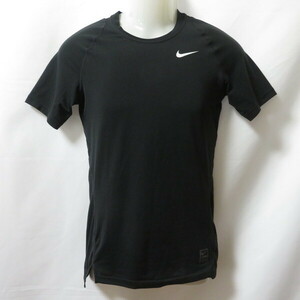 古着 メンズM NIKE/ナイキ ナイキプロ インナーシャツ 半袖 着圧 コンプレッション ブラック/ホワイト 933317-010