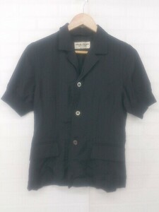 ◇ robe de chambre COMME des GACONS AD1990 パフスリーブ 半袖 シャツ ジャケット ブラック レディース E