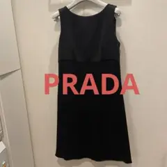 1回のみ　PRADA ノースリワンピース　ブラック　40