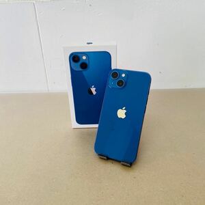 iPhone13 128GB ブルー 3J831J/A A2631　バッテリー最大容量100%　SIMロックなし　C1101　60サイズ発送