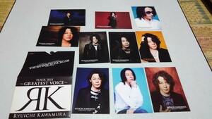 □　河村隆一　【　2011 ポストカード 10枚セット♪美品　♪ケース付き　】　ルナシー LUNA SEA