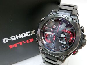 1000円スタート 腕時計 CASIO G-SHOCK MT-G 5636 MTG-B2000 電波ソーラー カーボンモノコック Bluetooth搭載 ブラック×レッド TOZ D226