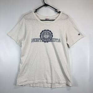 チャンピオン 復刻ランタグ Tシャツ ホワイト Mサイズ NORTH DAKOTA