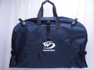 WorldDive ワールドダイブ ドライスーツバッグ カラー:ネイビー ランク:A スキューバダイビング用品 [3F-62299]