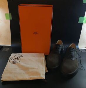 HERMES エルメス　ビジネス・ドレスシューズ　カーキ　　　　1-5