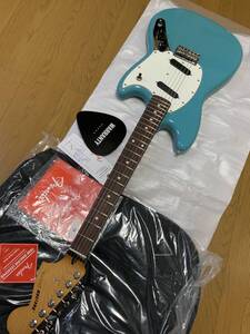 中古美品 おまけ付き! Fender Player II Mustang Rosewood Fingerboard Aquatone Blue アクアブルー