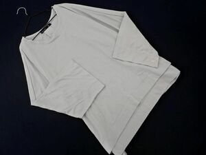 AS KNOW AS アズノゥアズ 大きいサイズ ドルマン カットソー size17/グレー ■◇ ☆ eia3 レディース