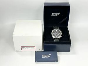 【5M66】1円スタート STI CHRONOGRAPH / H500-S052068 HST SOLAR-TECH 電波ソーラー 稼働品 デイト メンズ 腕時計 