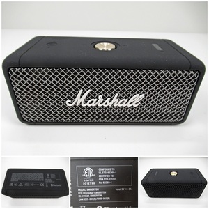 ◆[C16]MARSHALL　ワイヤレスポータブルスピーカー　型番：EMBERTON 　BTスピーカー　ブラック　動作確認済