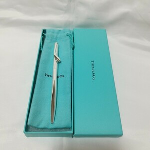 極美品 TIFFANY＆Co ティアドロップ SV925 ツイスト式 ボールペン 筆記用具 文房具 ティファニー