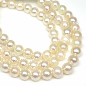 ◆アコヤ本真珠ベビーパールネックレス◆J 約12.0g 約37.5cm 4.5mm珠 pearl パール jewelry necklace ジュエリー DC0/DH0