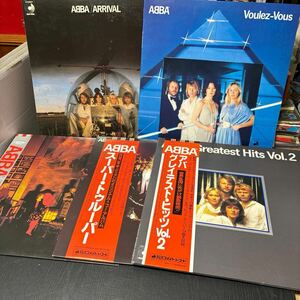 ABBA LP レコード まとめて 5枚セット 洋楽 Arrival/Voulez-Vous/The Visitors/Super Trouper/Greatest Hits Vol.2