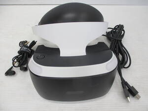 自▲100/ソニー/PSVR/本体ゴーグルのみ/本体にHDMIケーブル2口/イヤフォン付/他パーツ欠品/約1㎏/中古品/【通電・動作未確認】Z-1923-NF