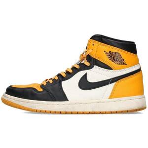 ナイキ スニーカー AIR JORDAN 1 RETRO HIGH OG TAXI 555088-711 26.5cm エアジョーダン1レトロハイタクシースニーカー 中古 BS99