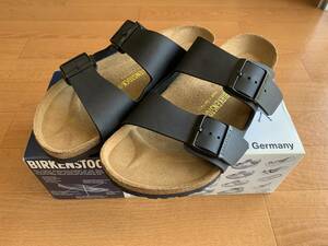 新品BIRKENSTOCKビルケンシュトックARIZONAアリゾナ　ブラック黒 定番レザーサンダル　ストラップサンダル