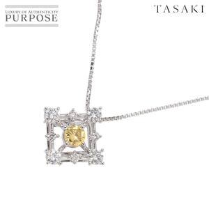 タサキ TASAKI ダイヤ 0.50ct ネックレス 45cm K18 WG ホワイトゴールド 750 田崎真珠 Necklace 90254310