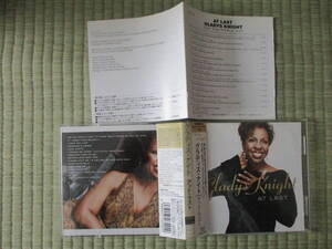 CD Gladys Knight「AT LAST」国内盤 UICC-1010 帯付き 美盤 帯・解説・歌詞・対訳とも綺麗　