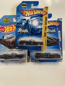 ！！HOT　WHEELS　3台まとめて　BATMOBILE　FIRST　EDITIONSあり