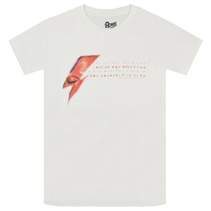 DAVID BOWIE デヴィッドボウイ Aladdin Sane Eye Flash Tシャツ WHITE XLサイズ オフィシャル