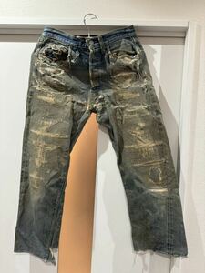 1円スタート〜売切り　LEVI’S 501 66 ジーンズ 刻印6 リーバイス デニム　古着