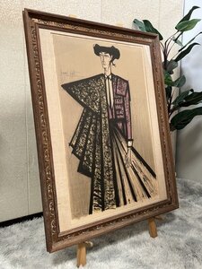 Ψ真作【希少 WISH Bernard Buffet / ベルナール・ビュッフェ 『エスカミリオ』巨大リトグラフ 直筆サイン 50部限定 フランス画家】P08032