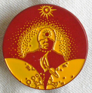 【KHONKA KLUB/カナダ入荷/即決】The Heliocentric Worlds Of Sun Ra, Volume 1/ピンズ/ピンバッジ/Dancing in the Sun /Φ3.5cm (kk-b-37)