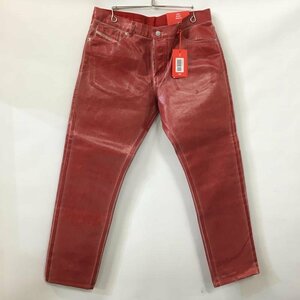 TEI【中古美品】 DIESEL STRAIGHT JEANS ディーゼル レッド W34 SLIM FIT カラーパンツ 〈152-231213-YO-5-TEI〉