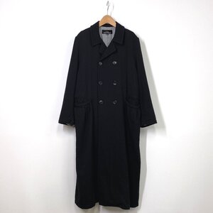 tricot COMME des GARCONS 製品染め ダブル ウール コート M ブラック 黒 トリココムデギャルソン アウター HB3911