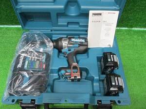 未使用品【 makita / マキタ 】TW001GRDX 40V 充電式 インパクトレンチ バッテリー 2コ 充電器 9225