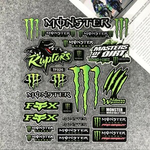 防水反射 ステッカー / モンスターエナジー / ストリート バイクステッカー / ヘルメットステッカー / MONSTER ENERGY / ★特大きさ★