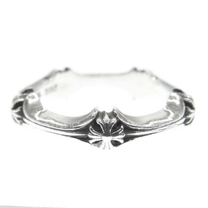 CHROME HEARTS クロムハーツ（原本無） PLUS AND BONE PLUS＆BONE RING プラス＆ボーン CHプラス リング シルバー系 15号【中古】