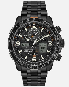 【日本未発売】【新品】CITIZEN シチズン プロマスター SKYHAWK スカイホーク 黒無垢 ブラック JY8075-51E 電波ソーラー エコドライブ