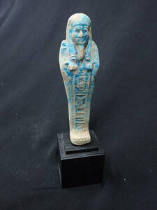 エジプト　ファイアン製　ウシャブティ　