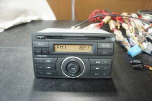 動作OK PY00A オーディオ Y12 ウイングロード C11 ティーダ ヘッドユニット 2DIN CD FM AM 28185-ED200 CQ-JN8400AK 日産 純正 @9304s