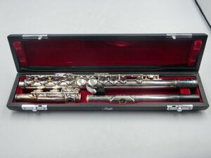 【中古現状品】木管楽器 フルート Pearl パール PF-501 ハードケース ソフトケース付属 取説 メンテナンスグッズ ZA1A-T80-6MA872