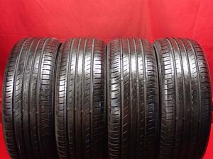 タイヤ4本 《 ヨコハマ 》 ブルーアース-GT AE51 [ 215/55R17 98W ]9/8.5分山★ エスティマ カムリ クラウン ティアナ オデッセイ n17