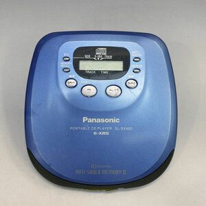 CW81 再生OK Panasonic SL-SX400 ポータブルCDプレーヤー CDウォークマン CDプレーヤー パナソニック ブルー