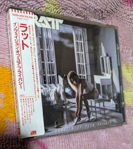 32XD309 シール帯 ラット　RATT インヴェイジョンオブユアプライバシー　税表記なし定価3200円 RARE 送料無料　LAメタル ヘアメタル　