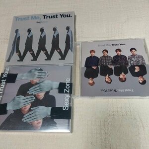 Sexy Zone　Trust Me,Trust You.　初回限定盤A　B　CD＋DVD　通常盤　3枚セット