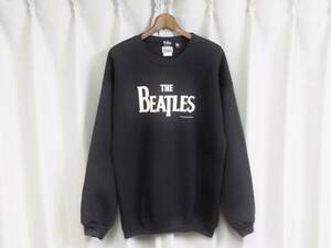 ◆希少新品◆THE BEATLES ビートルズ 50/50 スウェット XL 黒 1998年 Hanes ヘインズ製ボディー デッドストック ヴィンテージ Y2K 90s