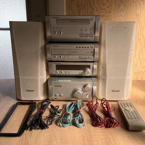 【動作品】Panasonic RS-HD615/SL-HD615/ST-HD615/SE-HD615 CD 5チェンジャー カセット チューナー アンプセット SB-HD615 ペアスピーカー