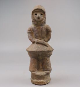 古代土器 発掘品 埴輪 武人像 古墳期 土偶 出土品 TK094