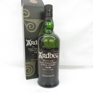 1円~ 【未開栓】ARDBEG アードベッグ 10年 TEN シングルモルト ウイスキー 700ml 46% 箱付 11752866 0122