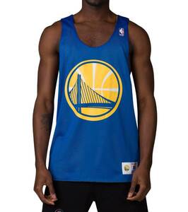 USA正規品 【4XL】 Mitchell&Ness ミッチェルアンドネス NBA ウォリアーズ Warriors リバーシブル メッシュ タンクトップ ビブス バスケ