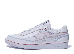 A BATHING APE × Reebok Club C 85 "White" 26.5cm Q47367