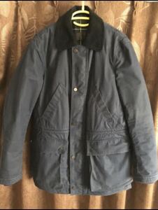 トゥモローランド　barbour オイルドジャケット　メンズM ネイビー