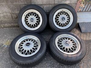 FC3S RX7 BBSタイヤホイール付き バリ山 15インチ 15×6.5J オフセット40